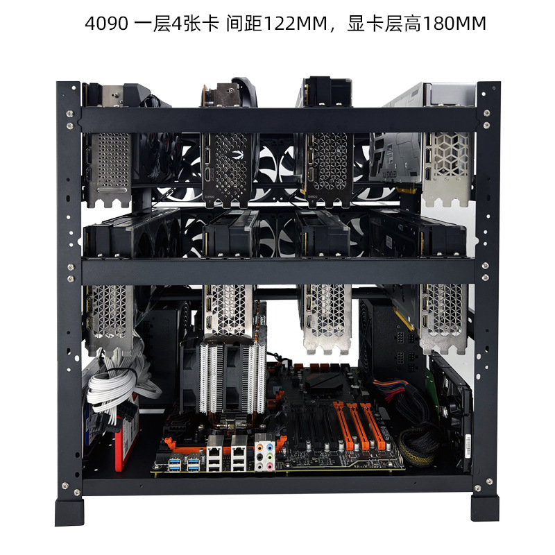 Stackable Open Air GPU Rack 6  - Gpu Mining Rig Frame 8 Gpu review and price
