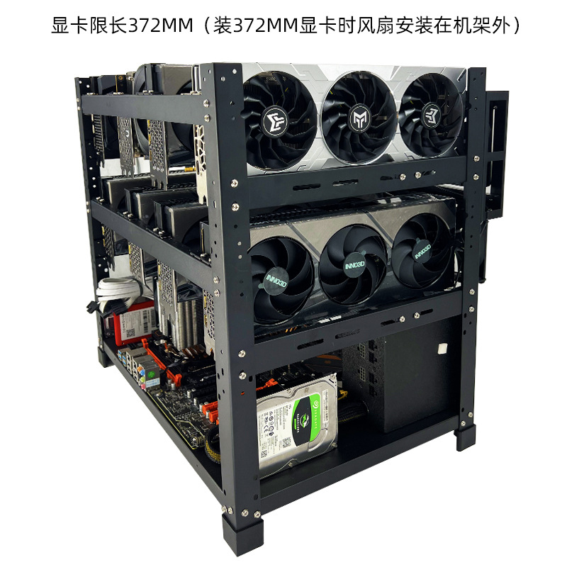 Stackable Open Air GPU Rack 6  - Gpu Mining Rig Frame 8 Gpu review and price
