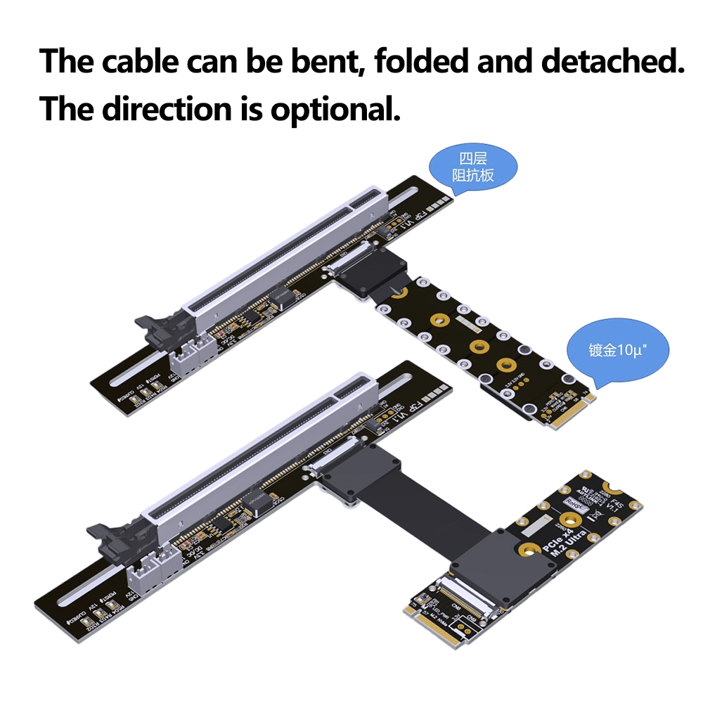 PCIe 5.0 X16 To M.2 NVMe Key M - Pcie 5.0 Gpu Riser Cable review and price